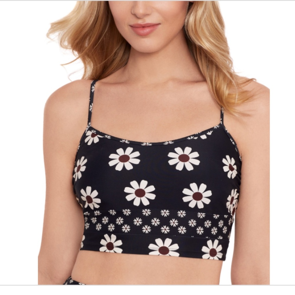 NWT Salt + Cove Juniors' Floral Midkini, Small - Women's Swimsuit Separates at
